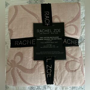 RACHEL ZOE Cotton Bow Swirl Quilt Set